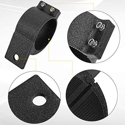 2.5 Inch Tube Clamp Mounting Bracket Kit for LED Light Bar LED Off-Road Light Horizontal Bar Tube Clamp Roof Roll Cage Holder - size: 2.5''