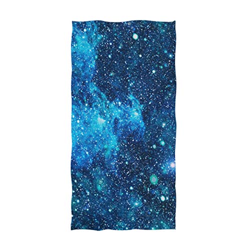 Naanle Beautiful Outer Space Nebula Print Soft Bath Towel Highly Absorbent Large Hand Towels Multipurpose for Bathroom, Hotel, Gym and Spa (16" x 30") - color: Nebula