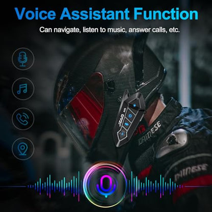 Motorcycle Helmet Bluetooth Headset Speaker,Outdoor Motorcycle Helmets with Noise Cancellation Ultra-Thin Wireless Bluetooth Headphones Riding/Skiing/Sport 1000mAh IP67 Waterproof