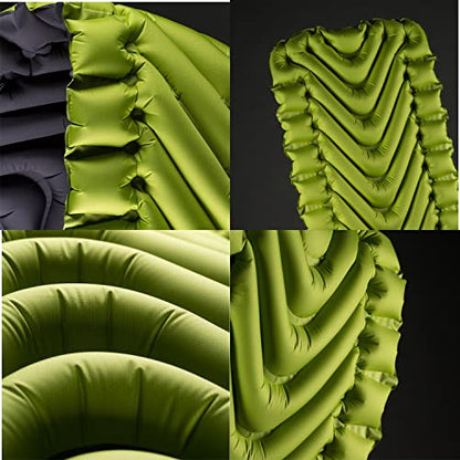 KLYMIT Static V2 Inflatable Sleeping Pad | Portable, Ultralight, Easy to Inflate, Foldable Air Bed for Camping, Backpacking & Hiking — Green - style: Uninsulated