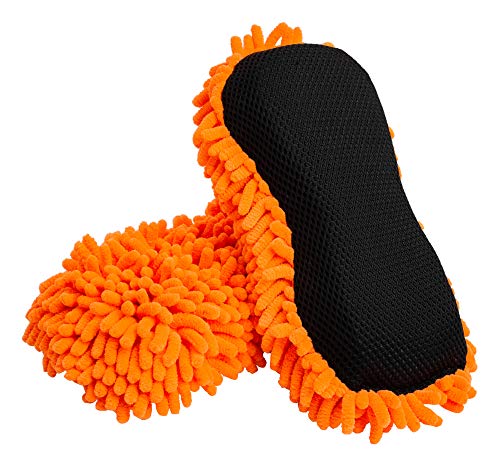 SCRUBIT Microfiber Car Wash Sponge - Non-Scratch Wash Mitt Microfibers for Cleaner Cars, Great for Everyday Cleaning - Automobile Cleaning Sponges Essential Part of Any Washing Kit - 2 Pack
