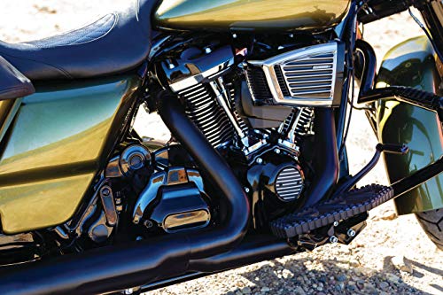Kuryakyn 9397 Motorcycle Accent Accessory: Passenger Board Block Off Plates for 1993-2019 Harley-Davidson Touring & Trike Motorcycles, Gloss Black, 1 Pair