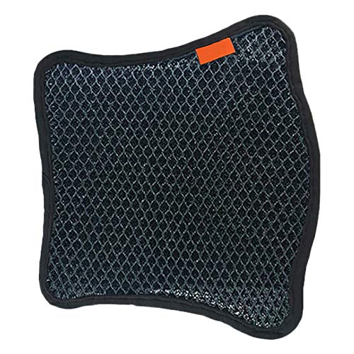Motorcycle Seat Cushion Air Cooling 3D Mesh Motorcycle Seat Pad,Butt Protector Pads,Motorcycle Cool Seat Cover,Breathable Motorcycle Seat Cover,Size M - size: 26 x 27cm