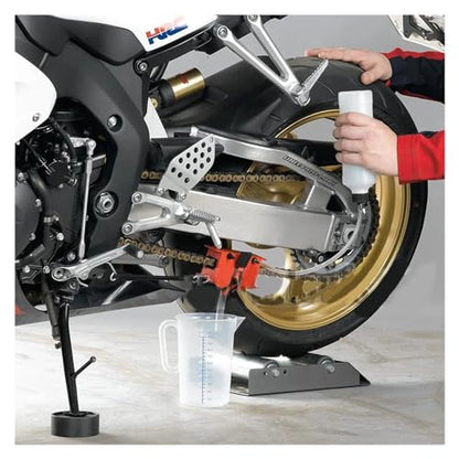Motorcycle Chain Cleaning Machine Kit Brush Gear Cleaner Tool Motorbike Chains Lube Device Lubricating Accessory(Blue) - color: Blue