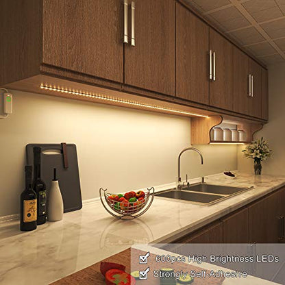 MYPLUS Under Cabinet Lighting Kit, 32.8 Ft Dimmable Led Strip Lights with 600 LEDs,12V, Low Power Safety Adapter, Flexible Tape Light for Kitchen Cabinet,Bedroom,Counter,Shelf (Warm White-3000k) - color: Warm White/3000K, size: 32.8FT/10M