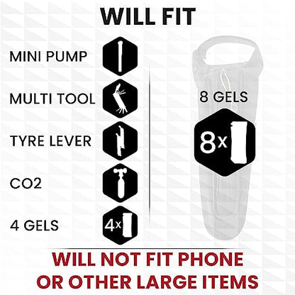 SLS3 Aero Top Tube Bike Bag - Small, Stable & Secure for TT and Triathlon Racing – Tri and Cycling Accessories - Premium Low Profile Design Reduces Drag - Custom Fit Bike Top Tube Bag