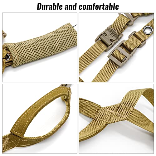 Tactical Helmet Chin Strap Adjustable Dial 4 Points Suspension System with Bolts and Screws for Tactical Fast MICH Bump Helmet Accessory - color: Khaki