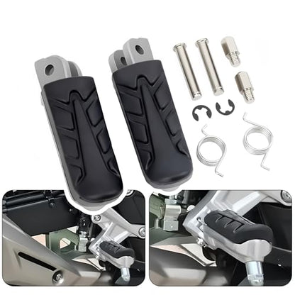 Motorcycle black Foot Peg Front Footrest for Honda CB 1300 CBR 1100 CB 1100 XL 1000 VTR 1000 CBR 1000 CB 1000 VFR 800 Fi-Y 00 CB 750 NTV 650 NT 650 NTV 600 CBR 600 CB 600 CBR 500 CB 400 VTR 250 XL 125 - color: Black#5
