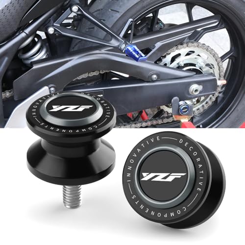 6MM Swingarm Spools Fit For Ya.maha YZF R7 R1 R6 R6S R9 YZF600R 2023 2024 2025 | Rear Frame Stand R7 R3 R1 R9 M6 Swingarm Spools Frame Sliders R7 R3 R1 Stand Support Accessory YZF Accessories GY - color: gray