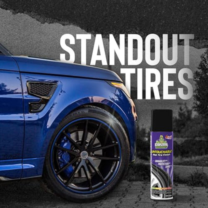 Cristal Products Untouchable Tire Shine Spray (12 Pack) – Citrus Scent, Wet Look Tire Shine, No Sling, Long Lasting Car Tire Shine, No Touch Application - color: 12PK-Citrus