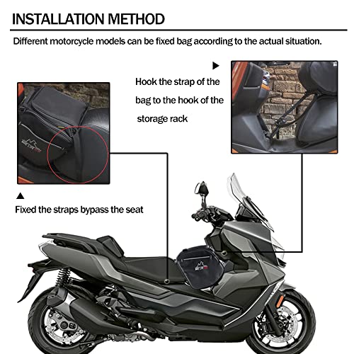 For BMW Aprilia Yamaha Honda KYMCO SYM Scooter Tank Shoulder Saddlebag Storage Bag Rider Luggage Glove Helmet Toolbag (Small) - size: Small