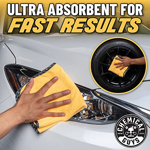Chemical Guys Professional Grade Premium Microfiber Towels for Cars, Gold, 24" x 16", Ultra-Soft and Scratch-Free Car Detailing Cloths for Trucks, Motorcycles, and More - 6 Pack - size: 24"x16", style: 6 pack