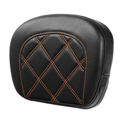 Detachable Sissy Bar Backrest Pad Fits For Harley 1997-2023 Touring Road King Tri Glide Street Glide Road Glide Electra Glide 2018-2023 Softail Slim FLSL Low Rider FXLR - color: Style F# 1