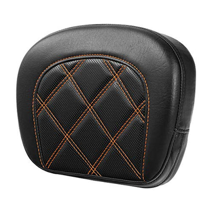 Detachable Sissy Bar Backrest Pad Fits For Harley 1997-2023 Touring Road King Tri Glide Street Glide Road Glide Electra Glide 2018-2023 Softail Slim FLSL Low Rider FXLR - color: Style F# 1