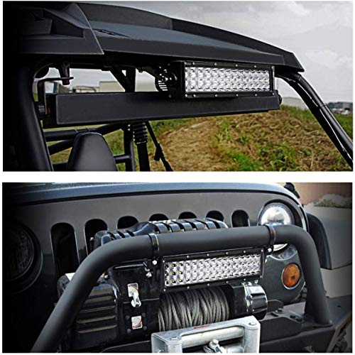Tube Clamps Mounting Brackets for LED Bar Work Lights Fog Lights - Fit 3" Bull Bar, 2pcs - size: 3"