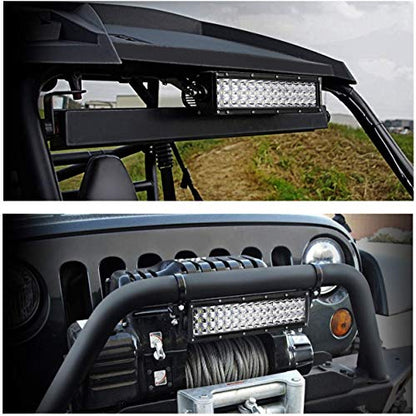 Tube Clamps Mounting Brackets for LED Bar Work Lights Fog Lights - Fit 3" Bull Bar, 2pcs - size: 3"