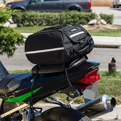 Chase Harper USA 4000 Aeropac Tail Trunk - Water-Resistant, Tear-Resistant, Industrial Grade Ballistic Nylon with Adjustable Bungee Mounting System for Universal Fit