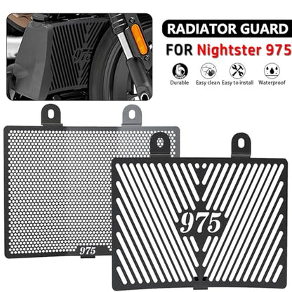 For Nightster RH975 Nightster 975 2026 2025 2024 2023 2022 Motorcycle Accessories CNC Aluminum Engine Cooling Protection Radiator Grille Guard Grille Guard Protector Compatible (A)