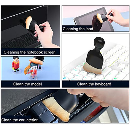 Soft Microfiber Car Detailing Brushes 4 Pack - Scratch-Free Interior & Exterior Cleaning Kit for Leather Seats, Dashboard Dusting, Air Vents, Trim | Car Detailing Tools for Cars, Trucks, SUVs