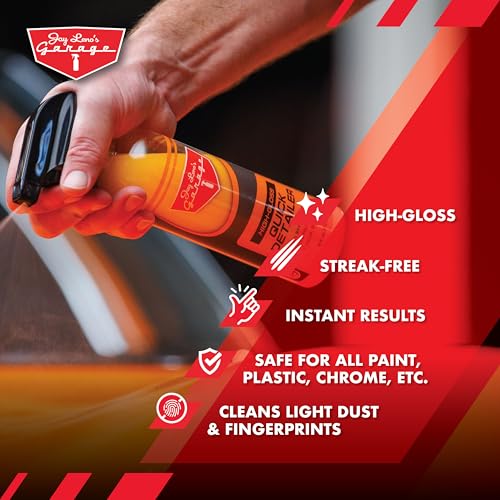 Jay Leno's Garage Quick Detailer Spray – Car Detailing Spray and Auto Detailer Spray for a High Gloss Finish, Fast Shine Car Exterior Cleaner and Everyday Easy Quick Detail Automotive Cleaner (16 oz) - size: 16 Fl Oz (Pack of 1)