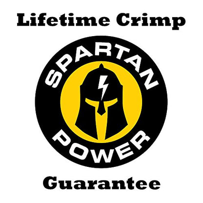 Spartan Power Battery Cable 4 Foot 1/0 Gauge AWG Wire Set 5/16" M8 Made in USA - color: 1/0 AWG-SET-5/16", size: 4-FT