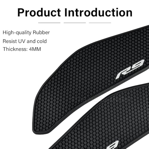 for Yamaha YZF-R9 2025- Fuel Tank Pads YZF R9 Rubber Anti-Slip Traction Stickers Decals Accessories (Set) - color: Set