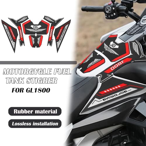 FOR Gold Wing GL1800 GL 1800 2018-2025 NEW Motorcycle Fuel Tank Cap Sticker Pad Fuel Tank Cap Anti-slip Protection Pad (red) - color: Red