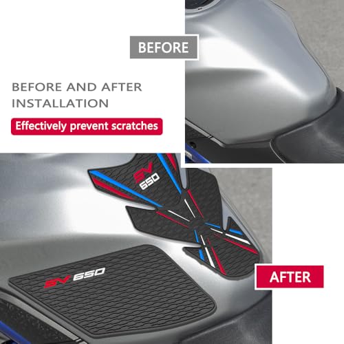 FOR SV650 SV650X sv650 sv650x 2026 2025 2024 2023 2022 2020-2016 Tank Grip motorcycle fuel tank pad fuel tank fuel tank protector protective decal sticker fuel tank protector fixed non-slip waterproof