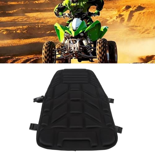 Shock Absorbing ATV Seat Cover, Padded Breathable Motorcycle Seat Pad Protector, Enhance Comfort with EVA Oxford Cloth, Fits Most ATVs Snowmobiles with Built in Non Slip Design,