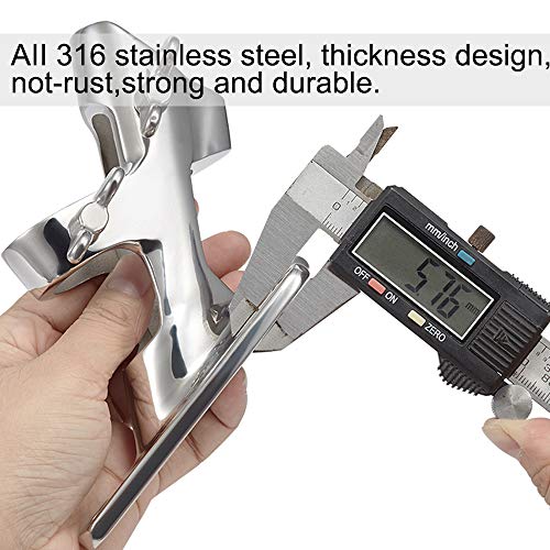 ZOMCHAIN Flag Pole Bracket, Flag Pole Holder, 316 Stainless Steel Marine Grade for Outside House- Polished, Heavy Duty for 1in Flag Pole Mount - 2 Positions - size: 2 Positions Flag Pole Holder