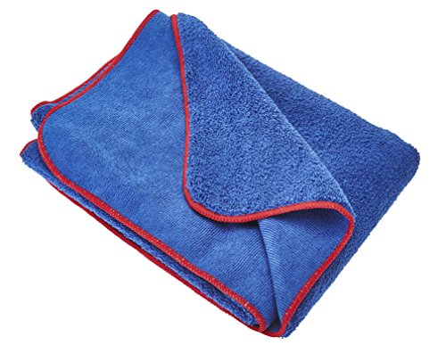 Gtechniq MF2 Microfiber Drying Towel 450GSM 23.6"x35.4" | Ultra Soft, Super Absorbent, Short Pile Wicks Away Water, Reduces Marring and Gloss Loss, Machine Washable - size: 60X90cm