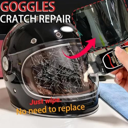 Motorcycle Scratch Remover,35ML Motorcycle Scratch Repair Paste with Sponge,Professional Motorcycles Paint Scrathes Repair for Helmet Goggles Visor Swirl Mark Removal with High Gloss Polishing Formula