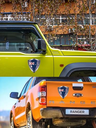 National Flag Shield Shaped Reflective Vinyl car Decal (Australia) - color: Australia
