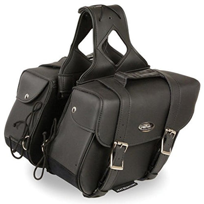 Milwaukee Leather Medium Zip-Off PVC Slanted Throw Over Saddlebags - One Size