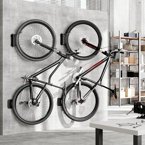 monTEK Swivel Bike Wall Mount – Garage Bike Hanger & Space-Saving Vertical Bike Rack for Garage & Apartment, Sturdy Bike Storage Hook Holds up to 66 lbs, Easy Installation & Scratch-Proof Design - style: 1-Pack
