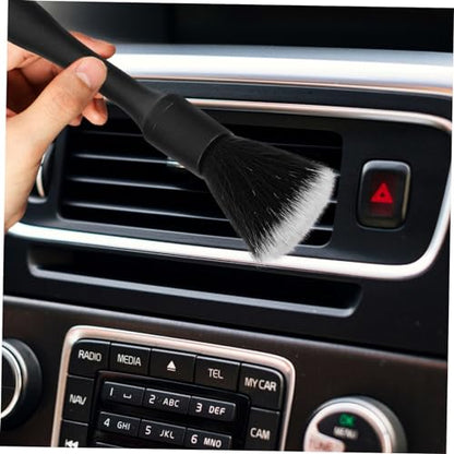 ULTECHNOVO 3pcs Automotive Detailing Brush Soft Bristle Interior Cleaning Kit for Cars Trucks and Motorcycles for Wheels Rims and Upholstery Material for Scratch Cleaning