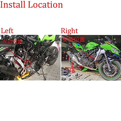 Compatible with 2026 Ninja 500 Ninja 500SE 2025 Z500 SE 2024 Ninja 400 Ninja400 Z400 Z 400 2018-2026 CNC Motorcycle Frame Sliders Crash Pad Falling Protection - color: CNC Black