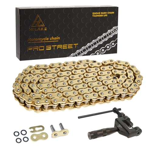Gold 530 X-Ring Chain 120 Links with Connecting Master Link and Chain Breaker (530HX-120L Chain Breaker Set)