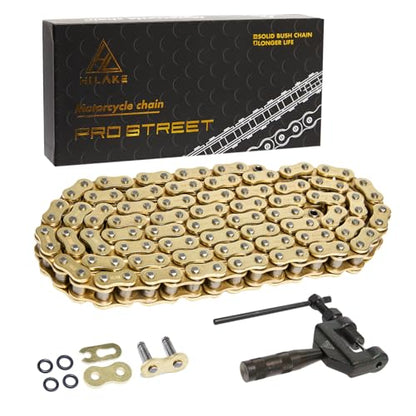 Gold 530 X-Ring Chain 120 Links with Connecting Master Link and Chain Breaker (530HX-120L Chain Breaker Set)