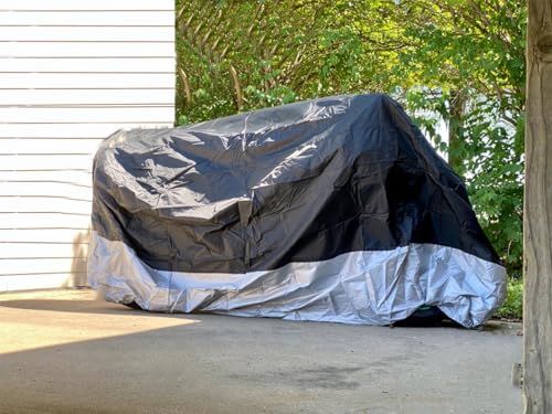 Motorcycle Covers, Motorbike Cover with Lock-Holes Motorcycles Vehicle Cover Fits Up to 97" Motorcycles Vehicle - 2XL Size
