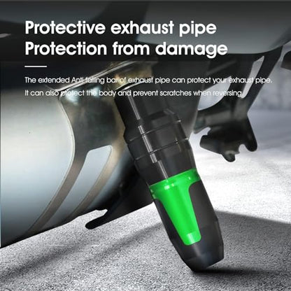 1 Pcs Universal Motorcycle Exhaust Pipe Protection Anti Falling Bar Frame Sliders Green - color: Green, size: Exhaust Pipe Anti Falling Bar