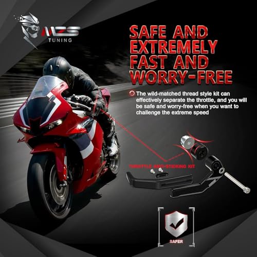 MZS Motorcycle Lever Guards, Clutch Brake Handlebar Protector Black Compatible with CBR600RR CBR1000RR CBR500R CBR650R CBR300R CBR250R CB1000R CB500F CB500X CB300F CB300R CBR 600 F4 F4i NC750X