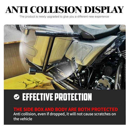 Motorcycle Crash Bar Engine Guard Highway Crash Bar Fit for Harley Touring Street Glide Road Glide Road King Electra Glide Ultra (D-Engine Guard+Saddlebag Guard for 14-23 Touring) - size: D-Engine Guard+Saddlebag Guard For 14-23 Touring