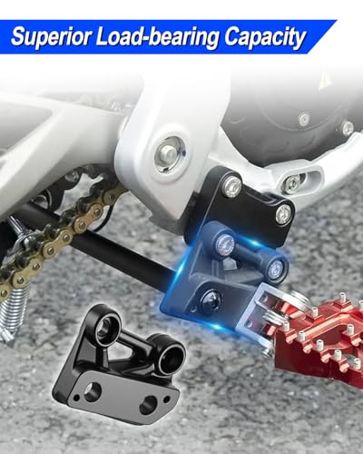 Electric Dirt Bike Foot Pegs Brackets Holder Fit for Talaria X3 X3 PRO, Black Footpeg Pedal Bracket
