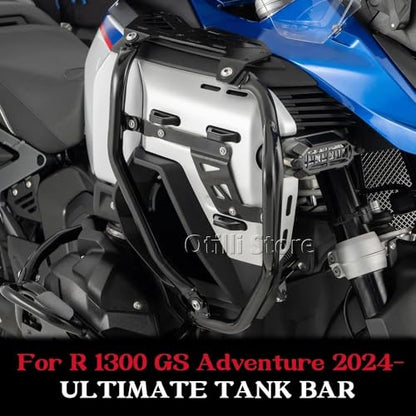 Motorcycle Tank Bar Guard Fit for BMW R1300GS ADV R 1300 GS Adventure Highway Crash Bar Fairing Frame Protection Bumper Engine Tank Guard Protector (Black) - color: Black