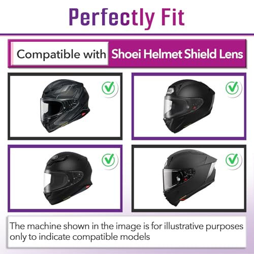 RF1400 Anti-Fog Insert Compatible with Shoei CWR-2 X15 Z8 X-SPR PRO Helmet Visor, Ensures Clear Vision for Motorcycle Riding
