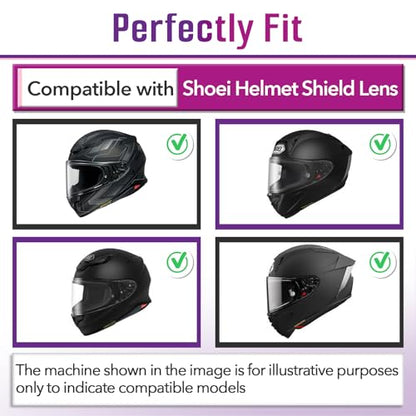 RF1400 Anti-Fog Insert Compatible with Shoei CWR-2 X15 Z8 X-SPR PRO Helmet Visor, Ensures Clear Vision for Motorcycle Riding