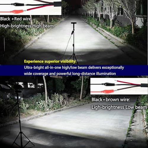 2PC Super Bright Led Boat Lights- Waterproof High/Low Beam Spot Flood Combo Light Bar for Boats, Trucks, Off-Road, Cars, Motorcycles 30W/2400LM Marine Deck Dock Light,Fog Lamp for Night Fishing Kayak - size: 2PCS