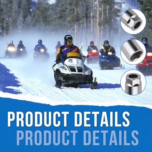 5/8" Spark Plug Socket Compatible with Headers, Snowmobiles, motoRcycles, Fits For Tight Clearance Areas (1-1/2" Long, 3/4" Hex on the Outside)