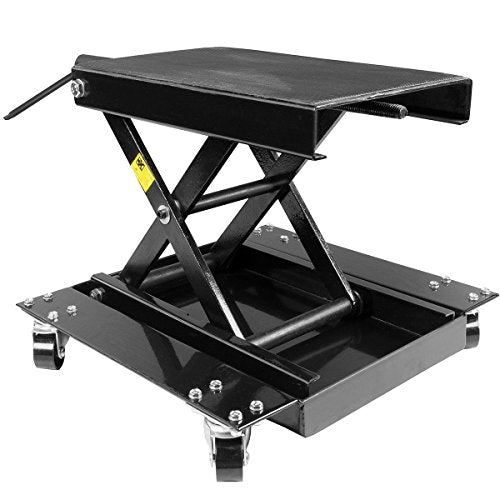 Stark USA Scissor Lift Floor Jack for Motorcycle Dirt Bike Center Scissor Lift w/Wheel Cart 1100LBS Capacity Lift Motor Cycle Bike